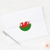 Welsh Flag Sticker (Envelop)
