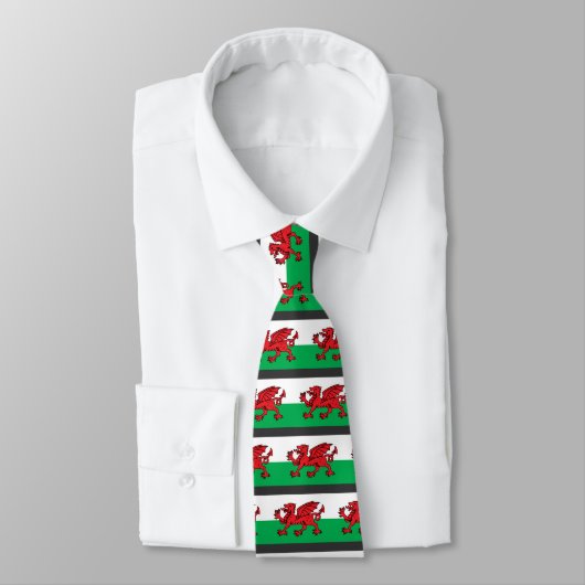 Welsh Flag Stropdas (Gebonden)