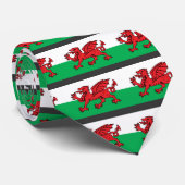 Welsh Flag Stropdas (Opgerold)