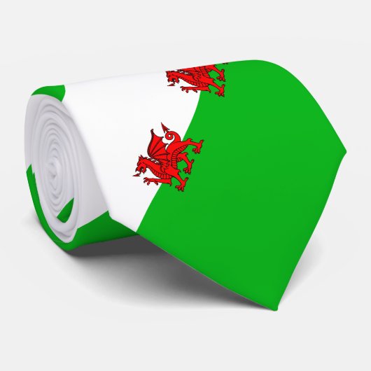 Welsh flag stropdas (Opgerold)