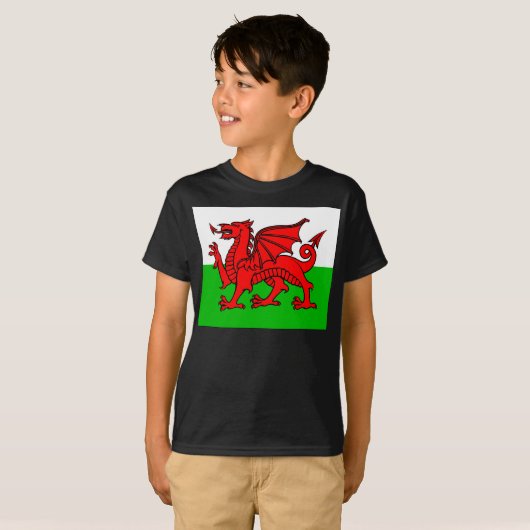 Welsh flag t-shirt (Voorkant volledig)