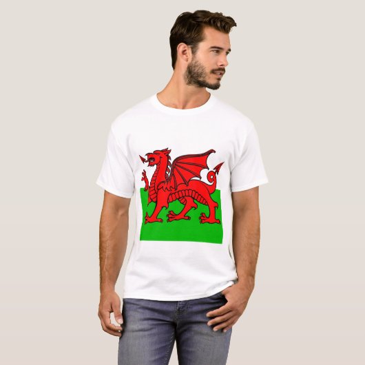Welsh Flag T-shirt (Voorkant volledig)
