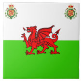 Welsh flag tegeltje (Voorkant)