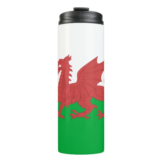 Welsh Flag Thermal Tumbler Thermosbeker (Voorkant)