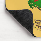 Welsh Flag Tree of Life Muismat (Hoek)