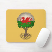 Welsh Flag Tree of Life Muismat (Met muis)