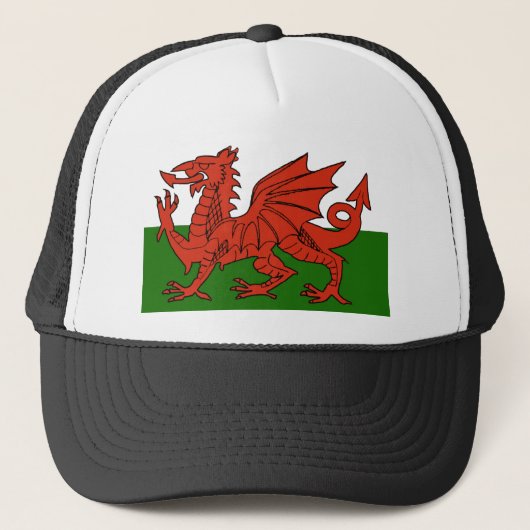 Welsh Flag Trucker Pet (Voorkant)