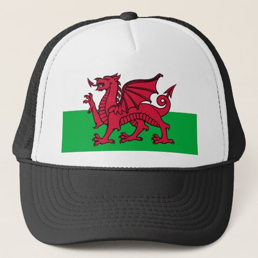 Welsh flag trucker pet (Voorkant)