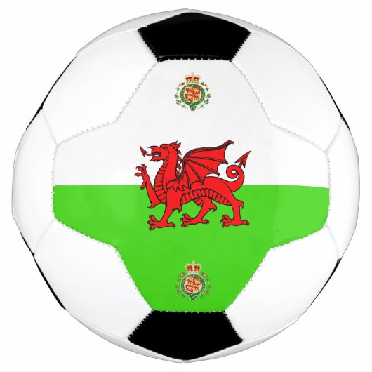 Welsh flag voetbal (Voorkant)