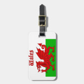 Welsh Flag Wales Bagagelabel (Voorkant verticaal)