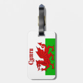 Welsh Flag Wales Bagagelabel (Achterkant verticaal)
