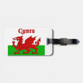 Welsh Flag Wales Bagagelabel (Achterkant horizontaal)