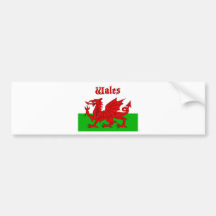 Welsh Flag Wales Bumpersticker