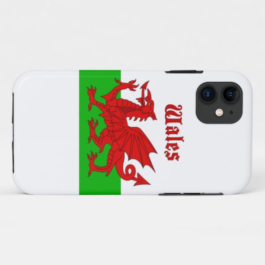 Welsh Flag Wales Case-Mate iPhone Case (Achterkant (horizontaal))