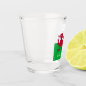 Welsh Flag & Wales country patriot/sport Cymru Shot Glas (Links)