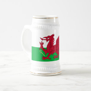 Welsh Flag & Wales, Cymru patriot/sport Bierpul