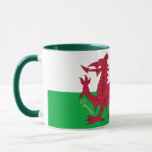 Welsh Flag & Wales, Cymru patriot/sport Mok (Links)