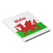 Welsh Flag Wales Notitieblok (Schuin)