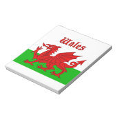 Welsh Flag Wales Notitieblok (Linkerzijde)