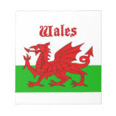 Welsh Flag Wales Notitieblok (Voorkant)