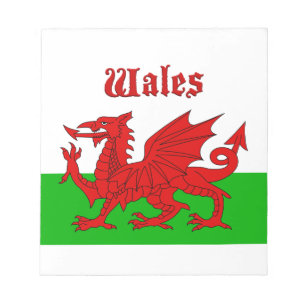 Welsh Flag Wales Notitieblok