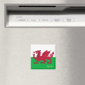 Welsh Flag & Wales: reizen, vakantie, sport/Cymru Magneet (Insitu (Vaatwasser))
