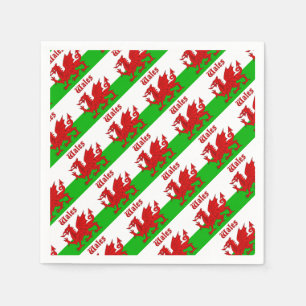 Welsh Flag Wales Servet
