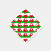 Welsh Flag Wales Servet (Hoek)