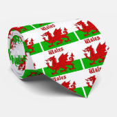 Welsh Flag Wales Stropdas (Opgerold)