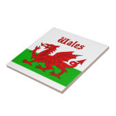 Welsh Flag Wales Tegeltje (Zijkant)