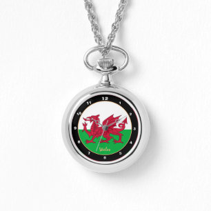 Welsh Flag, Wales trendy mode/design watch Horloge