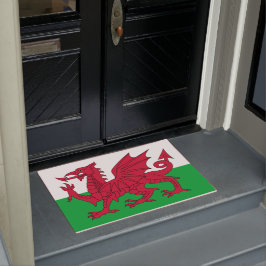 Welsh Flag (Wales) (Welsh Dragon) Deurmat