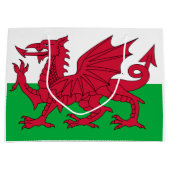 Welsh Flag (Wales) (Welsh Dragon) Groot Cadeauzakje (Voorkant)
