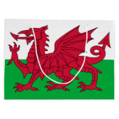 Welsh Flag (Wales) (Welsh Dragon) Groot Cadeauzakje (Achterkant)