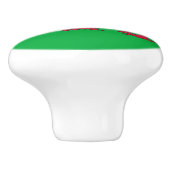 Welsh Flag (Wales) (Welsh Dragon) Keramische Knop (Zijkant)