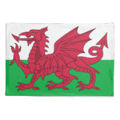 Welsh Flag (Wales) (Welsh Dragon) Kussensloop (Achterkant)