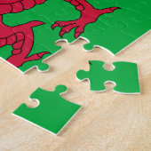 Welsh Flag (Wales) (Welsh Dragon) Legpuzzel (Zijkant)