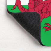 Welsh Flag (Wales) (Welsh Dragon) Muismat (Hoek)
