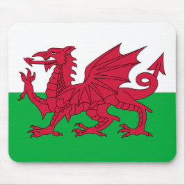 Welsh Flag (Wales) (Welsh Dragon) Muismat