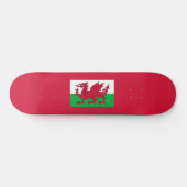 Welsh Flag (Wales) (Welsh Dragon) Persoonlijk Skateboard (Horizontaal)