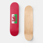 Welsh Flag (Wales) (Welsh Dragon) Persoonlijk Skateboard (Voorkant)