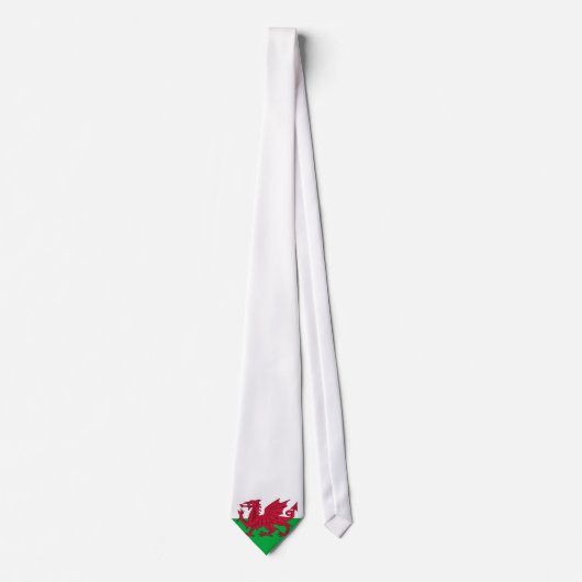 Welsh Flag (Wales) (Welsh Dragon) Stropdas (Voorkant)