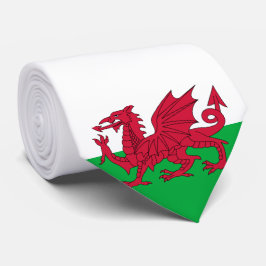 Welsh Flag (Wales) (Welsh Dragon) Stropdas