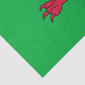 Welsh Flag (Wales) (Welsh Dragon) Tissuepapier (Detail)