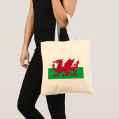 Welsh Flag (Wales) (Welsh Dragon) Tote Bag (Voorkant (product))