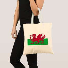 Welsh Flag (Wales) (Welsh Dragon) Tote Bag
