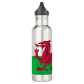 Welsh Flag (Wales) (Welsh Dragon) Waterfles (Links)