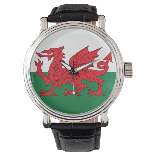 Welsh Flag Watch Horloge (Voorkant)