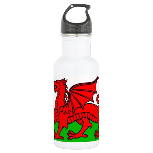 Welsh flag waterfles  (Voorkant)