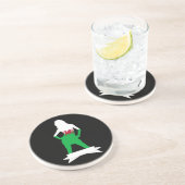 Welsh flag zandsteen onderzetter (Zijkant)